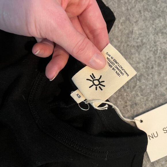 NU SWIM ORGANIC COTTON SHELL TANK - BLACK - Picture 4 of 4